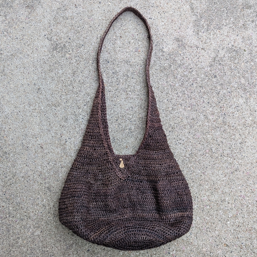 HELEN KAMINSKI brown raffia tote bag purse